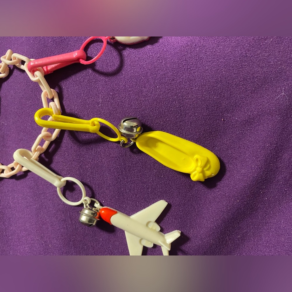 80’s bracelet with 3 charms